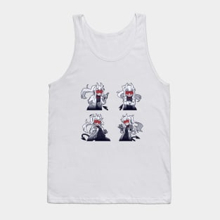 loremaster poses examtaker (helltaker) Tank Top